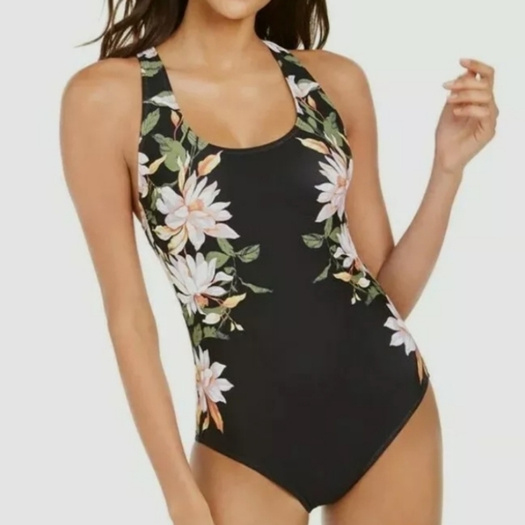 Calvin Klein Other - Calvin Klein Floral Crossback Swimsuit Size 10